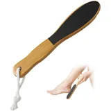 Hornhautentferner, Fußfeile aus Naturholz, Fußfeile für Verhärtete, Ergonomischer Griff, Hölzerne Fußfeile, trockene harte Haut, Fußpflege für Zuhause Salon, hygienisch einfach zu reinigen