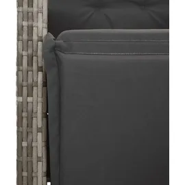 vidaXL Garten-Essgruppe 9-tlg. Grau