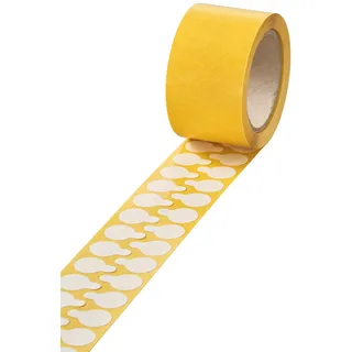 Veloflex Folien-Verschlussetiketten transparent 15,0 x 15,0 mm, 1.000 St.
