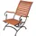 deluke Deckchair MIA 136 x 62 x 89 cm Braun