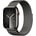 GPS + Cellular 45 mm Edelstahlgehäuse graphit, Milanaise Armband graphit One Size