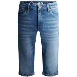 Soccx SOCCX, Damen, Gr. 32, Kurz, blau, Denim/Jeans, Material: 68% Baumwolle, 30% Polyester, 2% Elasthan, Zusatz: Enthält nichttextile Teile tierischen Ursprungs (Badge), regular fit, Jeans, mit Turn-Up Saum