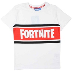 Fortnite Print-Shirt Gamer Fortnite Jungen Kurzarm T-Shirt Shirt 100% Baumwolle Gr. 140 bis 176 weiß 152