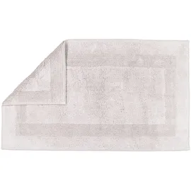 CAWÖ Badteppich Luxus Badteppich 1000 Silber 60 x 100 cm