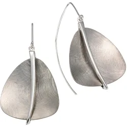 Paar Ohrhänger FIRETTI "Schmuck Geschenk Ohrschmuck Ohrhaken Blatt Blätter", silber (silberfarben, titanfarben), Ohrringe, Damen, Silber 925 (Sterlingsilber)-Titan, Silber 925 (Sterlingsilber), Titan