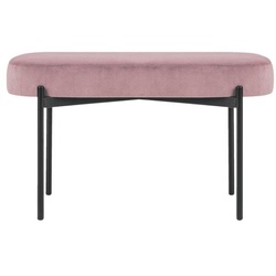 meet Ovale Bank »Gaia M« mit Samtbezug pink, 79x45.5x42 cm