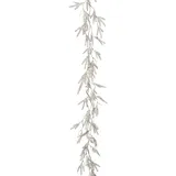 Creativ green Winterliche Kunstpflanze 180 cm silber