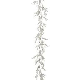 Creativ green Winterliche Kunstpflanze 180 cm silber