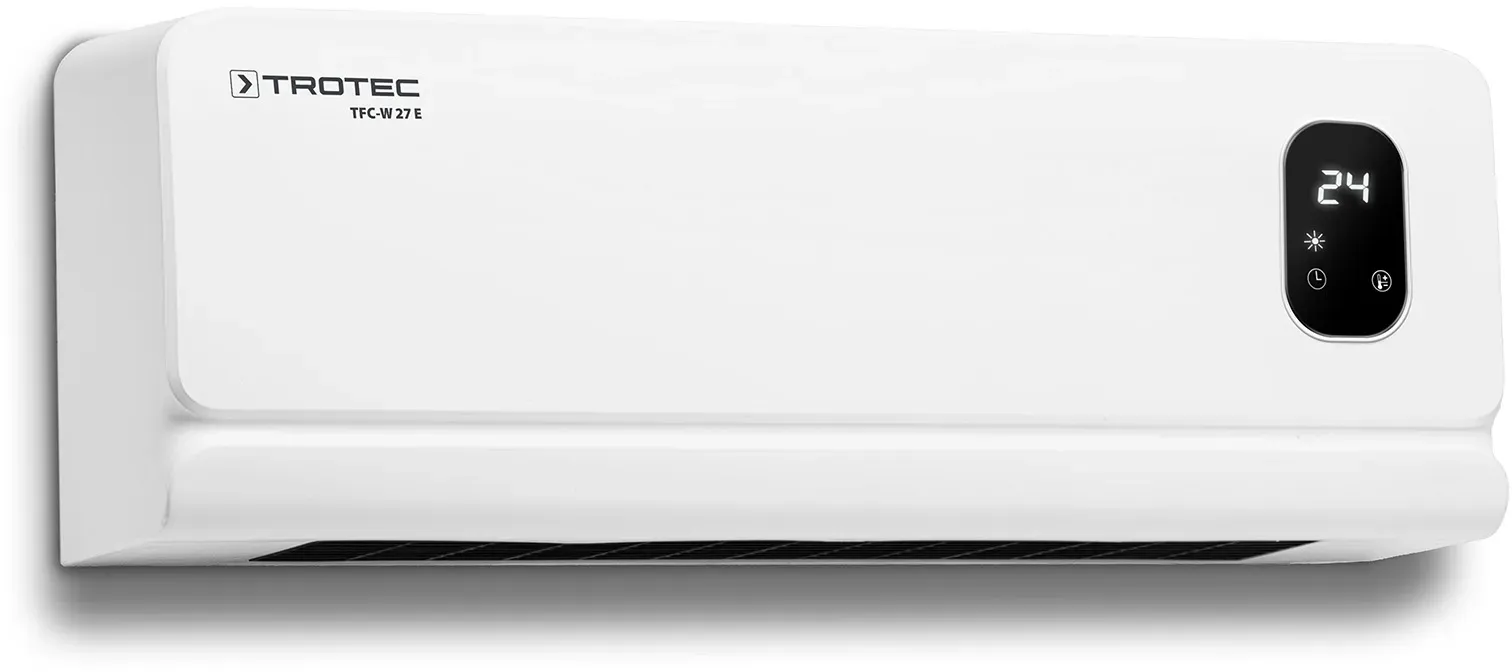TROTEC TFC-W 27 E Wandheizlüfter, max. 2 kW, IR-Fernbedienung, 24 m2