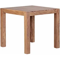 KADIMA DESIGN Esstisch MUMBAI Massivholz Akazie 80 cm Esszimmer-Tisch Holztisch Design Küchentisch Landhaus-Stil