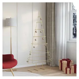 vidaXL Metall Weihnachtsbaum Gold 180 cm