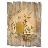 Artland Holzbild »Oliven und Zitronen«, Arrangements, (1 St.), beige
