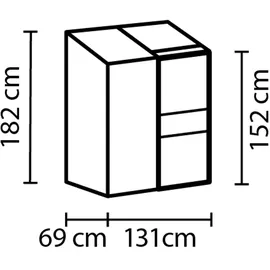 Vitavia Styx 0,69 x 1,31 x 1,82 m smaragd
