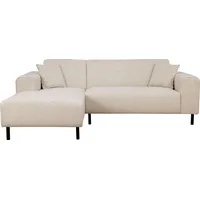 Home Affaire Ecksofa »ARROS L-Form«, incl. loser Zierkissen, Maße B/T/H: 235/163/81 cm, auch in Cord beige