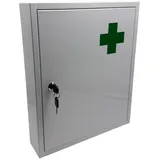 relaxdays Medizinschrank Abschließbarer Medizinschrank grün grün|weiß