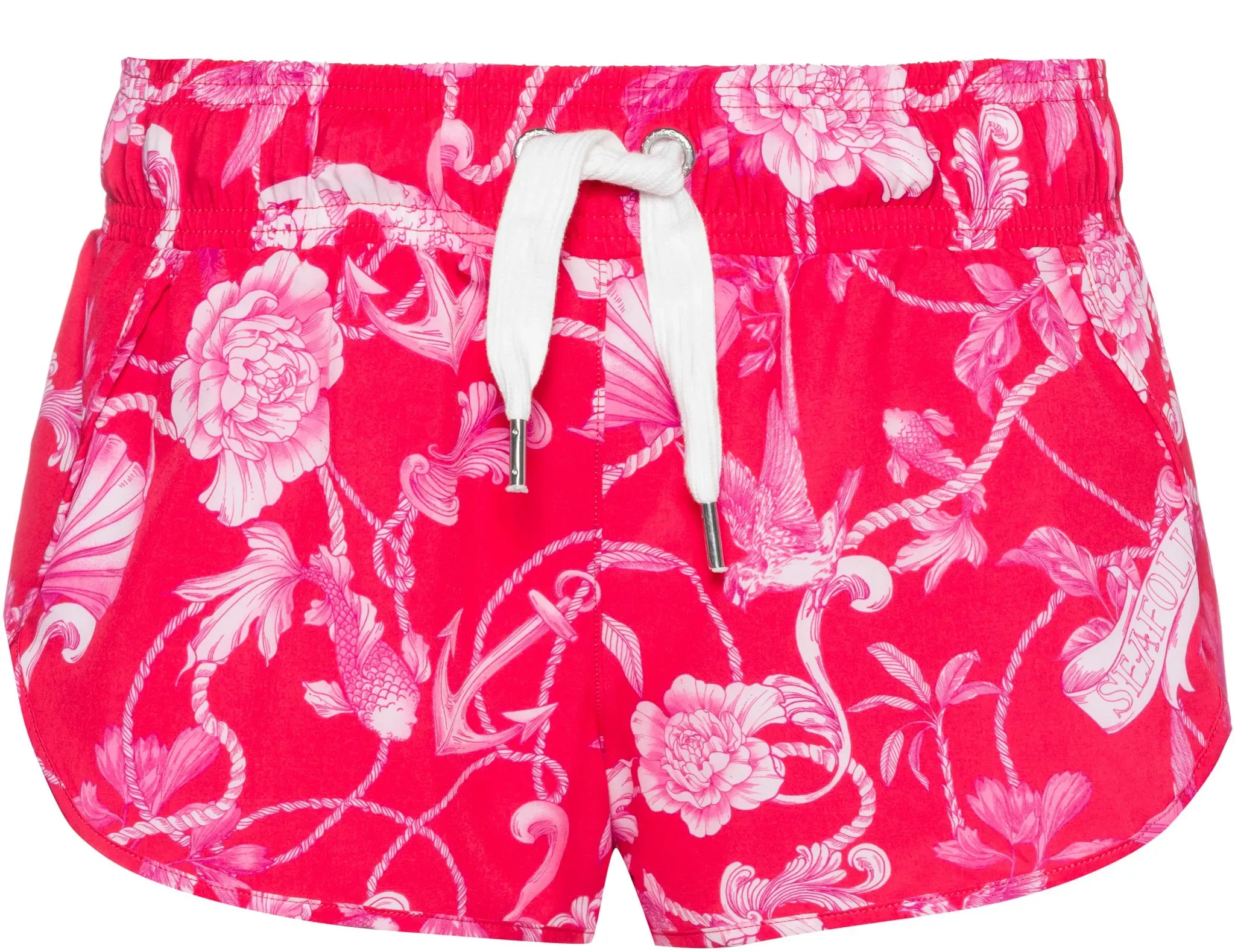 Seafolly Ahoy Badehose Damen in chilli red, Größe L - rot