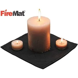 FireMat Feuermatte 33 x 33 cm feuerfest Schwarz