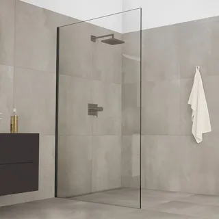 Koralle X88 Free WalkIn Duschwand Aufputz 100 cm VR20710020CA1, Duschkabinen, schwarz matt RAL 9005