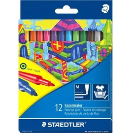 Staedtler Fasermaler 12 St. mehrfarbig