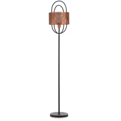 Stehleuchte Quokka Schwarz/Kupfer max. 22 Watt