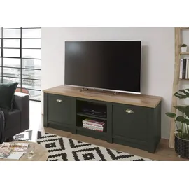 Home Affaire Cambridge Lowboard 152 cm Grün Metall/Holzwerkstoff