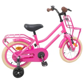 vidaXL Kinderfahrrad 16 Zoll Dunkelrosa
