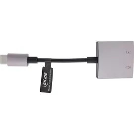 InLine USB-C Audio Adapterkabel, zu 3,5mm Buchse + PD 30W