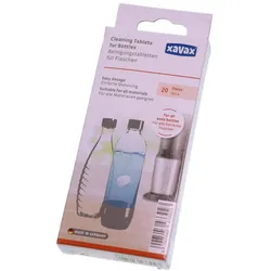 Xavax 111756 20x Reinigungstabletten für Glas-/PET-Flaschen Trinkwassersprudler