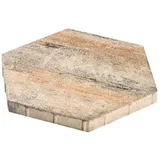 Diephaus Terrassenplatte, Beton, muschelkalk, LxBxS: 46 x 40 x 4 cm - weiss