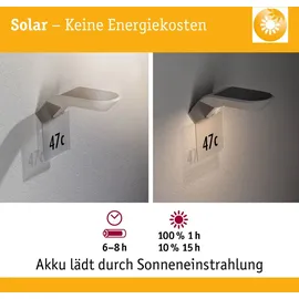Paulmann Solar LED Hausnummernleuchte Soley Transparent