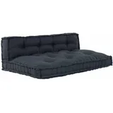 vidaXL Palettenkissen Mit Rückenstütze Anthrazit Stoff Vidaxl 960672