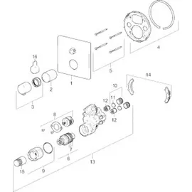 Hansa Universal Thermostat, für Wanne, 40589073,