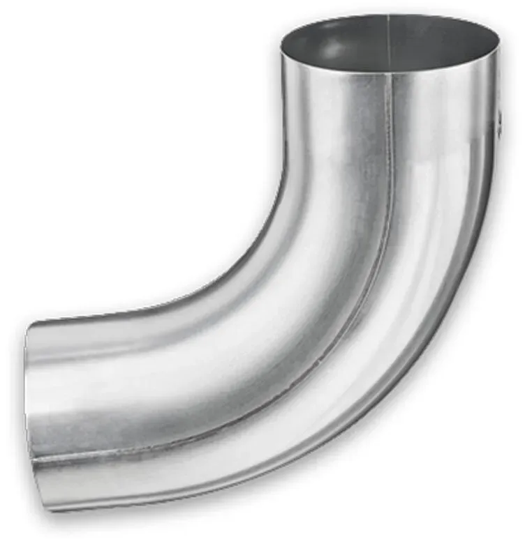 Rohrbogen 85° Grömo mit Einzug, Ø 60mm, Aluminium rollnahtgeschweißt