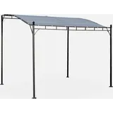 sweeek Wand-Pergola 3 x 2,5 m grau