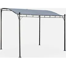 sweeek Wand-Pergola 3 x 2,5 m grau