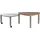 vierhaus Vierhaus, 4316-WEI, Massivholz/Glas/Metall, ausdrehbar, Ablage, 80 x 80 x 39 + B/H/T ca. 80,00x45,00x80,00