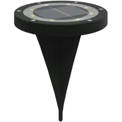 vidaXL Solar-Bodenleuchten mit Erdspieß 4 Stk. Warmweiß