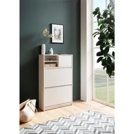 Möbel Boss Schuhschrank 71 x 110 x 24 cm geschlossen / weiß