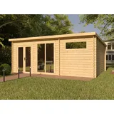 Gartenhaus BBH Callie 2 44 mm natur Gerätehaus Geräteschuppen Holz Pultdach
