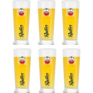 Amstel Biergläser Radler 300 ml - 6 Stück - Transparent
