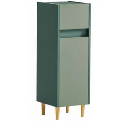 Tchibo - Kommode »Lovis« - 30x33x90,5cm - braun - Holz / Metall / Eschen-Massivholz