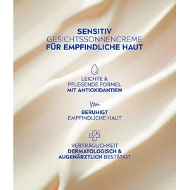 NIVEA Sonnencreme Gesicht sensitiv Creme LSF 50 50 ml