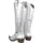 Ital-Design Cowboyboots Damen Silber 36
