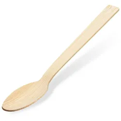300x Bambuslöffel Löffel aus Bambus 17 cm umweltfreundlich