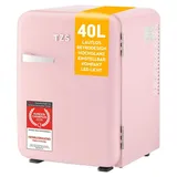 First Austria Retro Mini-Kühlschrank 40 l 56,2 cm hoch Rosa
