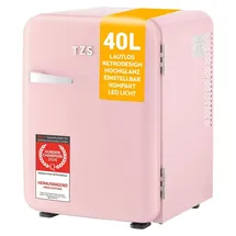 First Austria Retro Mini-Kühlschrank 40 l 56,2 cm hoch Rosa