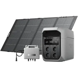 EcoFlow Delta 3 Max Plus 2,48 kWh schwarz + grau