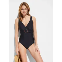 bonprix Badeanzug Damen Schwarz 38