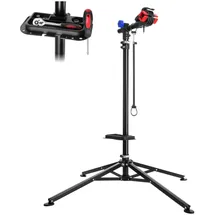 Tectake Fahrradmontageständer klappbar für alle gängigen Modelle schwarz