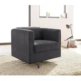 Home Affaire Sessel "Bob Drehsessel, Clubsessel und Cocktailsessel - alles passt", grau (anthrazit), B:72cm H:71cm T:75cm, Feinstruktur weich (92% Polyester, 8% Nylon);Struktur fein ( 100% Polyester);Struktur (30% Polyester, 70% Polyacryl);Struktur grob (40%
